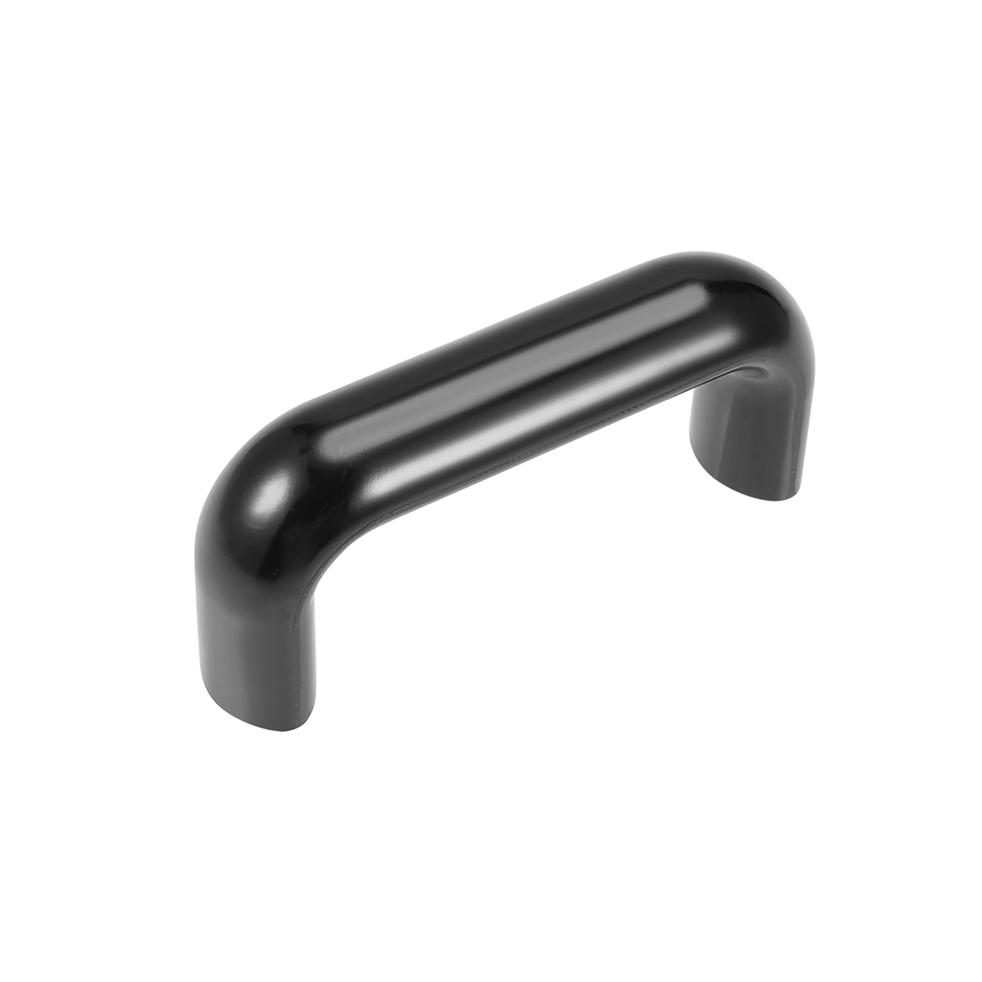 Bakelite Plastic Pull Handle, 90mm Hole Centers Black for Industrial