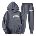 thumbnail image 4 of Drie Hoodie Set for Women Sweats Sets for Women Comfy Hoodie Sweatsuit Sets Fall Fashion Clothes Dark Gray,2XL, 4 of 6