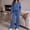 Blue, variant on Womens Sweatsuits Knit Blend 2 Piece Matching Sets, Comfy Lounge Wear Premium Air Layer Sweat Sets, Buttery Soft Athleisure Track Suits, Half Zip Sweatshirts, Airport Travel Fall Outfit