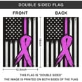 thumbnail image 3 of Breast Cancer Awareness Flag 12.5x18 Inch Vertical Double Sided Burlap Breast Cancer Garden flag for Home Yard Lawn Decoration, 3 of 4