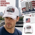 thumbnail image 3 of Never Forget 343 Hat 9/11 25th Anniversary Embroidery Baseball Hat | Memorial Dad Hat 9/11 Firefighter Tribute Remembrance Hat 9/11 Patriot Day Commemorative Trucker Hat, 3 of 5