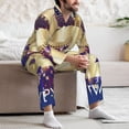 thumbnail image 7 of Haiem 2025 New Year 1 Pattern Men’s Long-sleeve Sleepwear,Sleepwear Set,2-piece Loungewear Set,Soft PJs Comfy Nightwear with Pockets-Small, 7 of 7