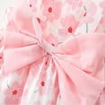 thumbnail image 6 of MXIEZI Baby Girls Princess Dresses 6 Months-3 Years Toddle Casual Floral Backless Sundress with Straw Hat Infant Summer Bowknot Sleeveless Tutu Dress, 6 of 9