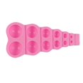 thumbnail image 1 of Molde de silicona semicírculo creativo reutilizable DIY molde de gelatina molde de Chocolate Timcorr Color Rosa, 1 of 8