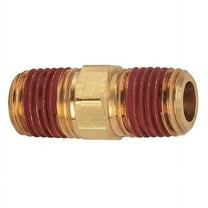 Parker Reducing Hex Nipple, Brass, 1/4 x 1/8 in VS216P-4-2