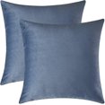 thumbnail image 1 of ZHAOCHENG Fundas de almohada decorativas, fundas de cojín de terciopelo, fundas de almohada sólidas para almohadas de sofá y cama, amarillo mostaza, 20 x 20 pulgadas, juego de 2 16 * 16 pulgadas 2 pie, 1 of 4