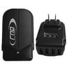 RND Accessories 4.2A Fast 4 Port USB AC Adapter Wall Charger For Ipads, Iphones, Tablets, And Smartphones - Black