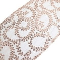 thumbnail image 3 of Efavormart 12"x108" Blush Rose Gold Leaf Vine Embroidered Sequin Mesh Like Table Runner, 3 of 11
