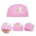 thumbnail image 3 of Unique Bargains 1 Pc Knitted PU Cartoon Binoculars Swim Cap Pink, 3 of 6