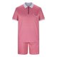 thumbnail image 4 of Mens Casual Pantalones Turndown Cuello Manga Corta Mitad Cremallera Blusa Y Bolsillos Pantalones Traje Deportivo para Diario, 4 of 9