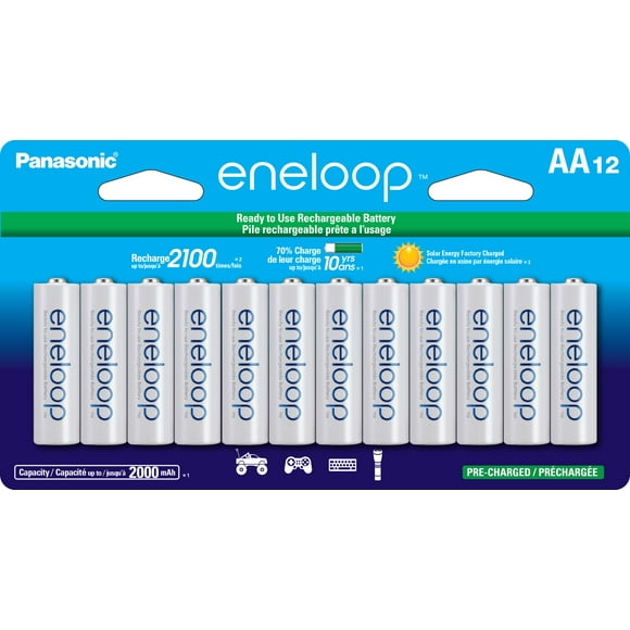 Baterías recargables Eneloop Panasonic BK-3MCCA12FA AA