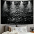 thumbnail image 2 of BCIIG Black Brick Wall Print Fabric Tapestry Decorative Wall Art Tablecloth Bedspread Picnic Blanket Beach Throw Blanket Multifunctional for Bedroom Hall Dormitory Living Room Hanging, 2 of 6