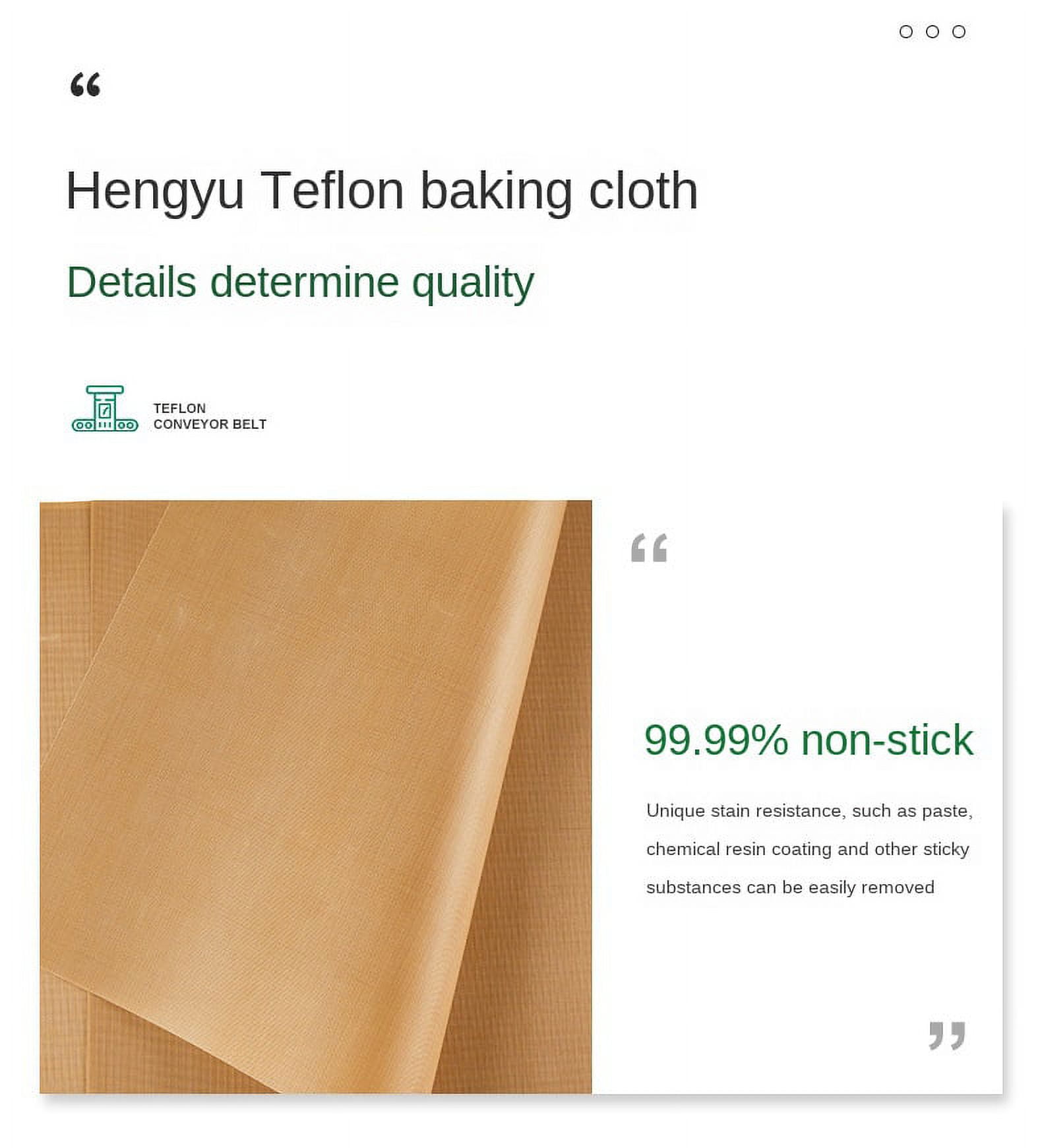 Homgreen PTFE Teflon Sheet, Non-Stick Oven Liners, Barbecue Grill Mat  Baking Sheet Reusable Washable - Use Up to 500℉ Craft Mat for Baking  Cooking BBQ