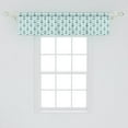 thumbnail image 2 of Ambesonne Abstract Window Valance, Zigzag Chevron Anchors, 54" X 12", Dark Green Turquoise, 2 of 3