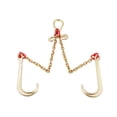 thumbnail image 2 of High Strength 5/16 Inch x 2 Feet G80 Tow Chain with Grab Hook and J Hook, 10800 lbs for Wrecker Use, 2 of 5