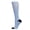 Light Blue, variant on Wellfit Unisex Solid Nylon 15-20mmHg Graduated Compression Socks, 9-11, Black