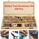 thumbnail image 1 of Kit de accesorios para herramientas rotativas universales de 222 piezas, perfecto para trabajos de manualidades, mejoras en el hogar y herramientas de carpintería compatibles con Dremel., 1 of 6