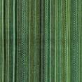 thumbnail image 1 of Ahgly Company Machine Washable Indoor Square Abstract Turquoise Blue Modern Area Rugs, 3' Square, 1 of 4