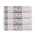 thumbnail image 2 of Superior Athens Cotton Greek Scroll Bath Towel Set of 4, Ivory-Chrome, 2 of 9