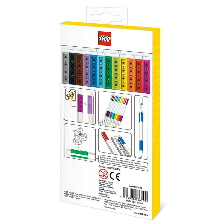 LEGO 12 Pack Gel Pens Ages 6 to Adult Walmart