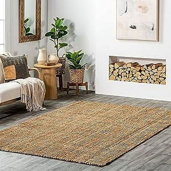 Handwoven Farmhouse Natural Loom Jute Area Rugs ,Home Décor Rugs Size 2 x 3 Feet ( 60 cm x 90 cm )