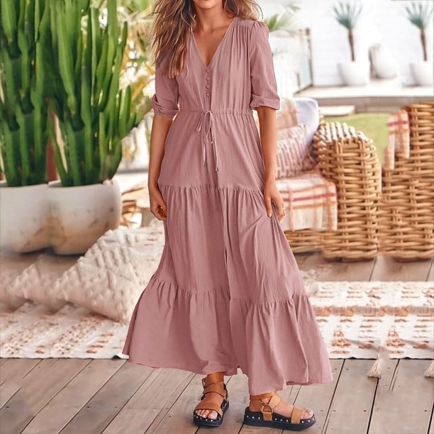 cotton long sleeve dress Vintage Maxi Button Tiered A-Line Plus Size Shirt Dress Summer Casual Flowy Long Beach Vacation Dresses for Women 2024, Black, Small at Amazon Women's Clothing store Rent Sika Design Blue travel outfits for women Select Loafer Size:43 a ruffled bodice