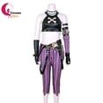 thumbnail image 4 of Disfraz de Cosplay de Jinx, disfraz de Anime LOL Jinx Arcane, uniforme de Cosplay, traje de Carnaval de Halloween, disfraz de Halloween hecho a medida, 4 of 5
