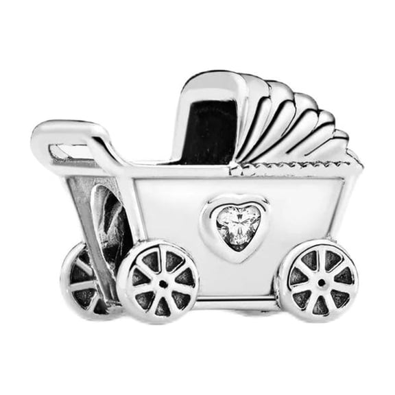 925 Sterling Silver Bed Carriage Charm Bead for Bracelet Charms Bangle Pendant Jewelry