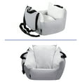 thumbnail image 2 of Wooflex Portable Dog and Pet Car Seat with Storage Pockets and Straps, Light Gray, 2 of 7