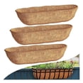 thumbnail image 2 of 30 Inch 3 Pack Trough Liners, Coconut Coir Fiber for Wall Basket , Window Box Liners, Garden Planter Baskets, 2 of 5