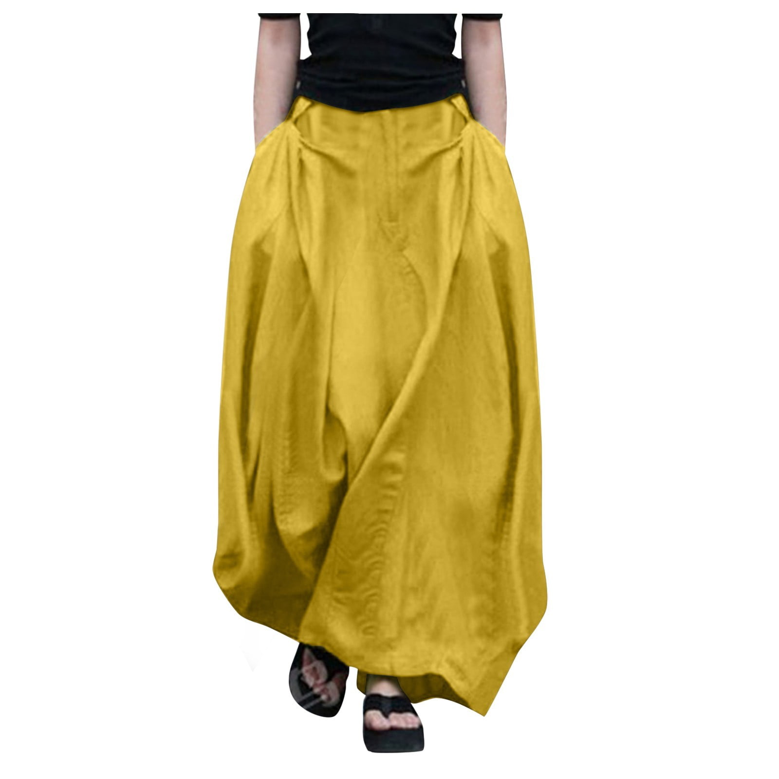 Summer Dresses For Women 2022 Women Fashion Casual Solid Loose Elastic