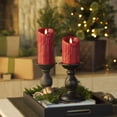 thumbnail image 3 of Vela LED sin llama Lamp Luminara Burgundy de 7,5 x 11,5 cm, 3 of 8