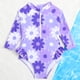 thumbnail image 4 of Traje de Baño de Manga Larga para Bebé Niña Traje de Baño Integrado de Impresión de Verano, Vestido de Manga Larga para Bebé Niña Estilo Ropa de Playa para Niños, 4 of 7