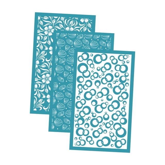 3 Pieces Silk Screen Stencils for Polymer Clay Silk Screen Polymer Clay Reusable weave