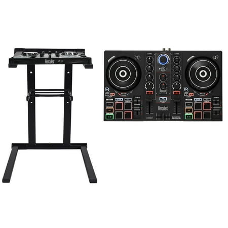 Hercules DJ CONTROL INPULSE 200 4-Pad DJ Controller w/Sound Card+Stand
