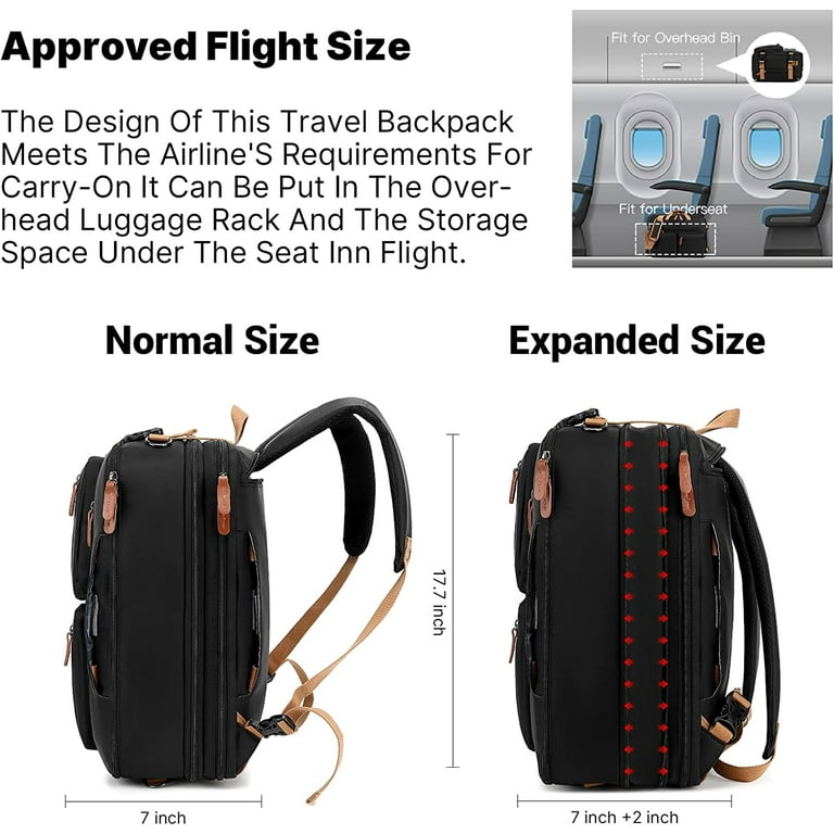 MOLNIA Expandable Laptop Backpack 3 in 1 Laptop Bag 17.3 inch Computer Backpack Multi functional Travel Bag 2022 Walmart