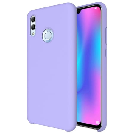 BESTONZON Phone Cover Liquid Silicone Fashionable Drop Resistance Phone Case Shell for Huawei Honor 10 Lite / P smart 2019 (Violet)
