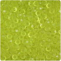 BeadTin Yellow Transparent 6mm Faceted Rondelle Craft Beads (1350pcs)