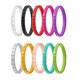 thumbnail image 2 of 10 piezas mujeres hombres 3 mm de ancho de goma flexible de silicona boda de banda joyería deportiva Yinane Banda del anillo del dedo del silicón, 2 of 8