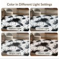 thumbnail image 7 of ODIKA 2'x3' Washable Throw Rug Non-Slip, Low Profile, Flatwoven, Easy Care Contemporary Splash Bold Linework Brushstroke Marbled Grey Abstract Refined for Hallway, Study Room, 7 of 7