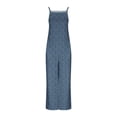 thumbnail image 5 of Women Casual Loose Jumpsuit Printed Pockets Sleeveless Back Strap Jumpsuit Navy XXXL, 5 of 5