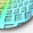 thumbnail image 3 of Designart 'Purple and yellow Optical Illusion ' Modern wall clock, 3 of 3