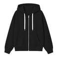 thumbnail image 6 of QQZ Relaxed Fit Zip Up Hooded Sweatshirt Women, Zip Up Sweatshirt Women, Fall Travel Gym Business Casual Daily Outfits, 6 of 6
