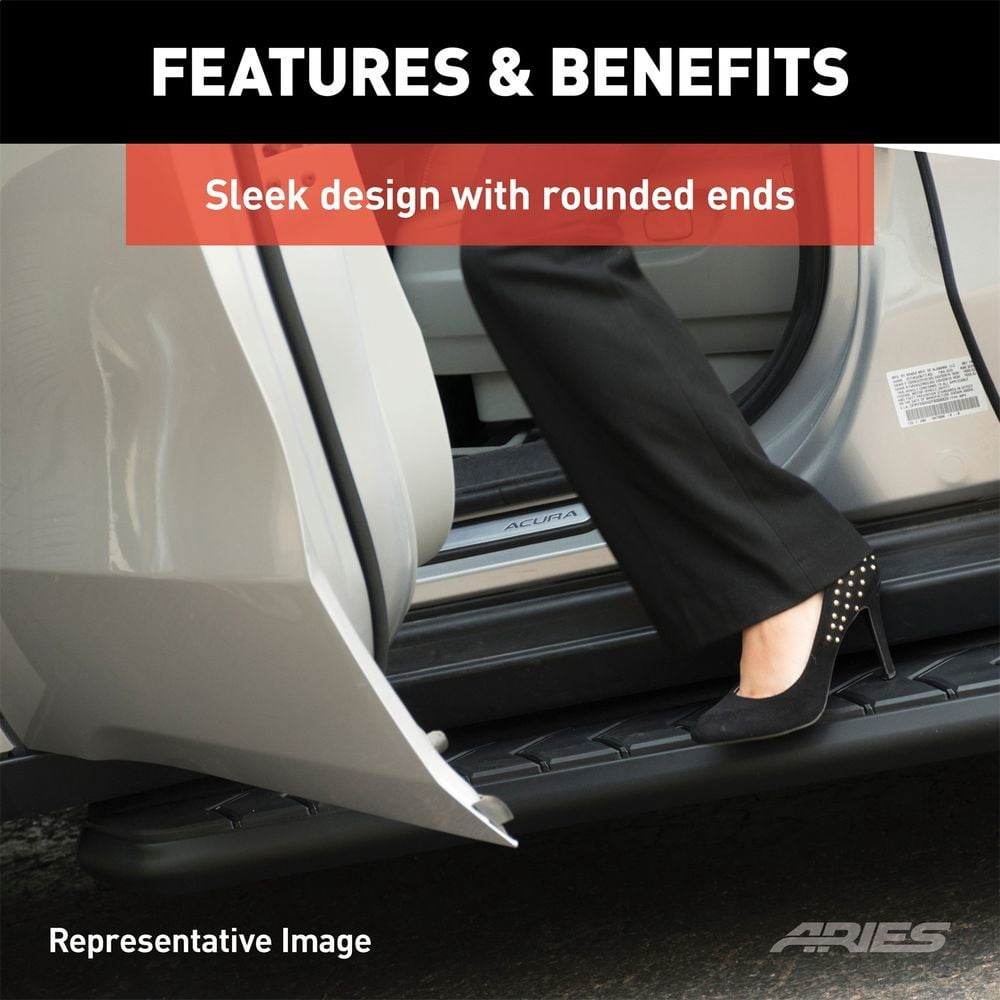 ARIES 2051970 AeroTread Running Boards Fits select: 2013-2019 FORD ESCAPE, 2008-2020 NISSAN ROGUE