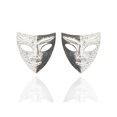 thumbnail image 1 of Pendientes de personalidad máscara persona pendientes hombres y mujeres pueden usar máscara persona pendientes pendientes baratijas simples plata ZefeiWu 9024715101266, 1 of 3