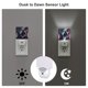 thumbnail image 3 of Fotbe Bulldog with Forest Flag Luz Nocturna LED, Luz de Noche con Sensor de Luz Natural de Anochecer a Amanecer, Se Enchufa a la Pared, Blanco Cálido 0.5W-UK, 3 of 7