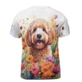 thumbnail image 2 of Welcome Spring Summer Goldendoodle Portrait Flower Blue Sky All Over Print 3D Shirt Unisex Merch Doodle Dog Lover Gifts Idea - 12001, 2 of 6