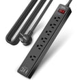 thumbnail image 1 of Protector contra sobretensiones Yintar de 10 pies con 6 tomas de corriente alterna y 3 USB, 1 of 7