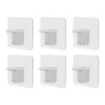 thumbnail image 1 of Topes de soporte de estantería Punzonillos libres Pegamentos de bastidor de bastidores de plástico Armario Partition Gabinete para baño Tipo 1, 6pcs Monstrate HA010081-02, 1 of 6