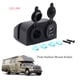 thumbnail image 4 of Scienceny Enchufe de de coche portátil desmontable Universal Dual USB 12-24V elegante impermeable a prueba de humedad RV barcos toma de Bombillas para automóviles, 4 of 6